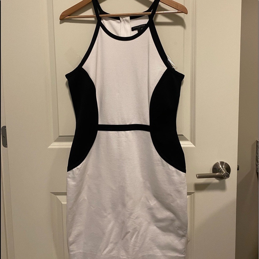 Banana Republic Factory Colorblock Strappy Sheath Dress